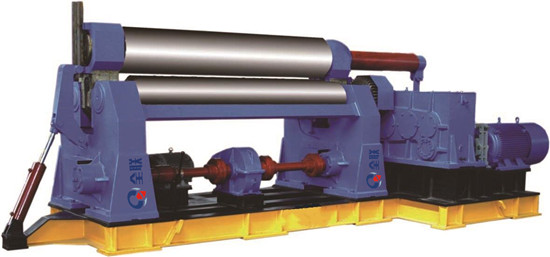 水平(ping)下調式三輥卷(juàn)闆機